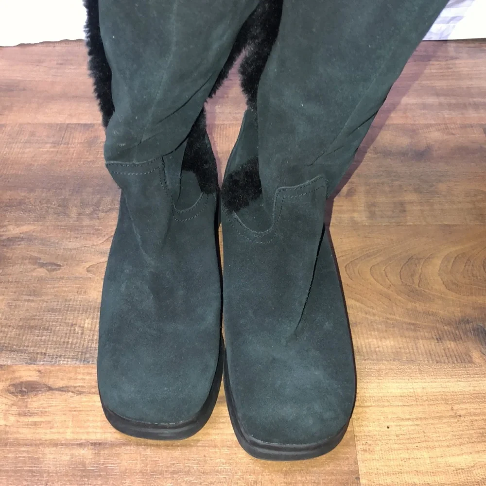 Bongo wedge suede winter boots 19963-8, size 9M - Picture 6 of 8